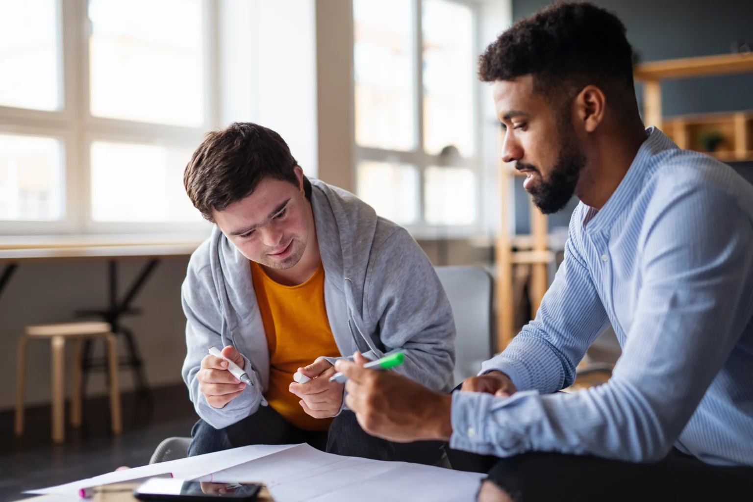 Person Working With Support Coordinator